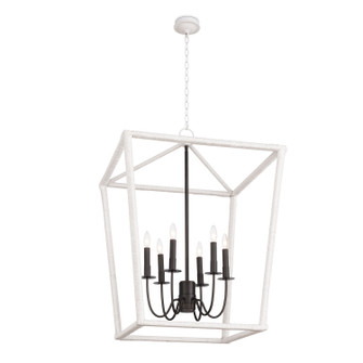 Luella Six Light Lantern in Blackened Brass (400|16-1432)