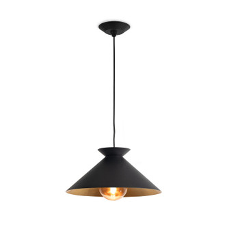 Viggo One Light Pendant in Blackened Steel (400|16-1430BLK)