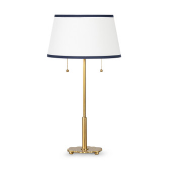 Two Light Table Lamp in Natural Brass (400|13-1649)