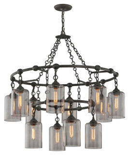 Gotham 12 Light Chandelier in Aged Pewter (67|F4425-APW)