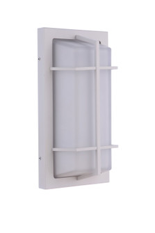 Bulkhead Rectangular Two Light Outdoor Bulkhead in Textured White (46|ZA6112-TW)