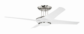 Cam 54'' Ceiling Fan in White/Polished Nickel (46|CAM54WPLN4)