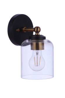 Coppa One Light Wall Sconce in Flat Black/Satin Brass (46|18705FBSB1)