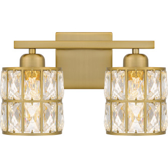 Gibson Two Light Bath in Aged Brass (10|GIB8613AB)
