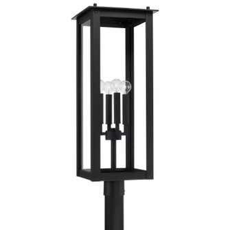 Hunt Four Light Outdoor Post-Lantern in Black (65|934643BK)