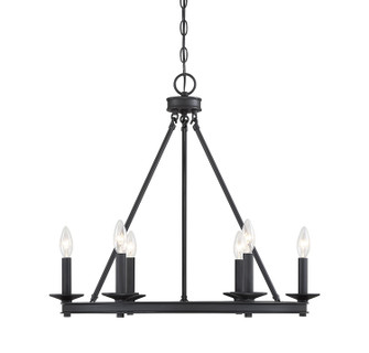 Middleton Six Light Chandelier in Matte Black (51|1-307-6-89)