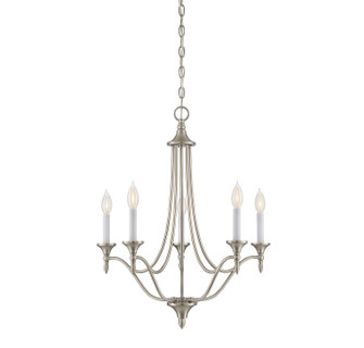 Herndon Five Light Chandelier in Satin Nickel (51|1-1008-5-SN)