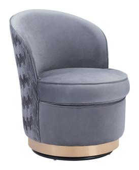 Zelda Accent Chair in Gray, Gold (339|101867)