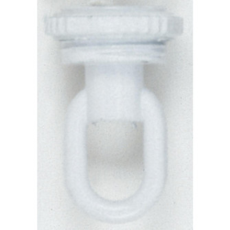 1/4 Ip Matching Screw Collar Loop With Ring in White (230|90-338)