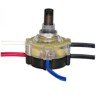 3-Way Lighted Push Switch in Nickel Plated (230|80-1358)