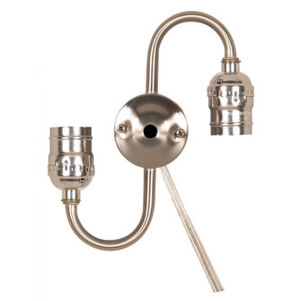 Twin Keyless Steel ''S'' Cluster in Satin Nickel (230|80-1271)