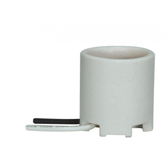 Keyless Porcelain Socket in White (230|80-1155)