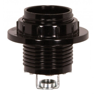 Threaded Socket With Ring in Black (230|80-1077)