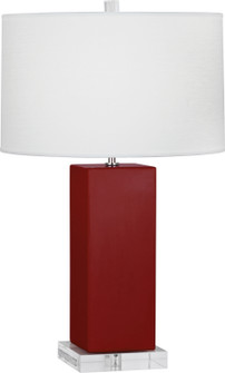 Harvey One Light Table Lamp in Oxblood Glazed Ceramic (165|OX995)