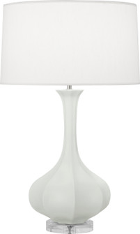 Pike One Light Table Lamp in Matte Celadon Glazed Ceramic w/Lucite (165|MCL96)