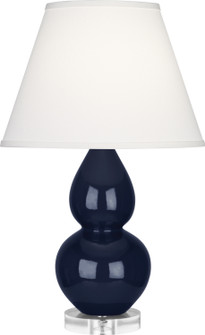 Small Double Gourd One Light Accent Lamp in Midnight Blue Glazed Ceramic w/Lucite (165|MB13X)
