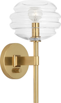 Horizon One Light Wall Sconce in Modern Brass w/ Clear Glass (165|CL66)
