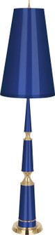 Jonathan Adler Versailles One Light Floor Lamp in Navy Lacquered Paint w/Modern Brass (165|C902)