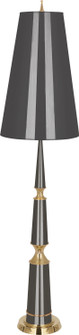 Jonathan Adler Versailles One Light Floor Lamp in Ash Lacquered Paint w/Modern Brass (165|A902)