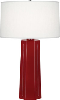 Mason One Light Table Lamp in Oxblood Glazed Ceramic (165|968)