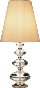 Jonathan Adler Claridge One Light Table Lamp in Lead Crystal w/Polished Nickel (165|677)