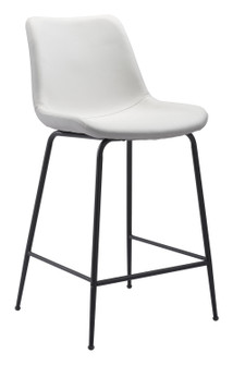 Byron Counter Chair in White, Black (339|101776)