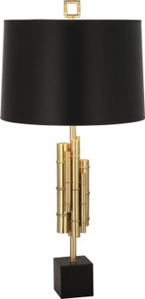 Jonathan Adler Meurice One Light Table Lamp in Modern Brass w/Matte Black Base (165|634B)