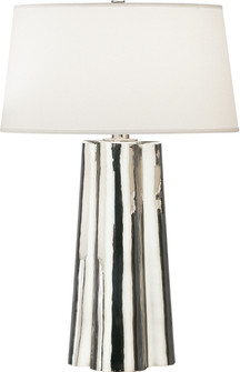 Wavy One Light Table Lamp in Silver Mercury Glass w/Polished Nickel (165|435)