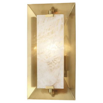 Gemma One Light Wall Sconce in Modern Brass w/ Alabaster (165|373)