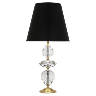 Williamsburg Orlando One Light Table Lamp in Clear Crystal w/ Modern Brass (165|260B)