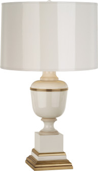 Annika One Light Accent Lamp in Ivory Lacquered Paint w/Natural Brass and Ivory Crackle (165|2604)