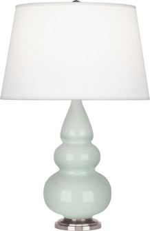 Small Triple Gourd One Light Accent Lamp in Celadon Glazed Ceramic w/Antique Silver (165|258X)