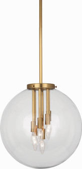 Zoltar Six Light Pendant in Antique Brass (165|2433)