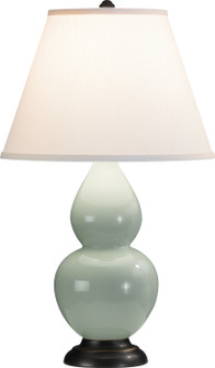 Small Double Gourd One Light Accent Lamp in Celadon Glazed Ceramic w/Deep Patina Bronze (165|1787X)