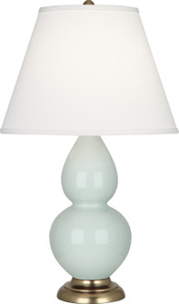 Small Double Gourd One Light Accent Lamp in Celadon Glazed Ceramic w/Antique Natural Brass (165|1786X)