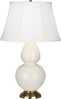 Double Gourd One Light Table Lamp in Bone Glazed Ceramic (165|1754)