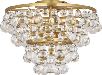 Bling Two Light Flushmount in Antique Brass (165|1002)