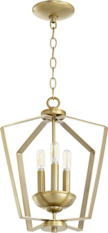 3LT Entry Series Three Light Entry Pendant in Aged Brass (19|894-3-80)