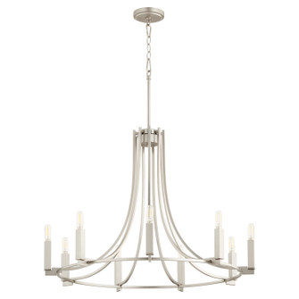 Olympus Nine Light Chandelier in Satin Nickel (19|696-9-65)