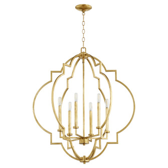 Dublin Six Light Pendant in Gold Leaf (19|6842-6-74)