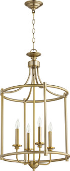 Rossington Four Light Entry Pendant in Aged Brass (19|6822-4-80)