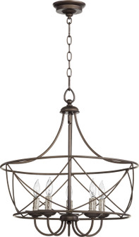 Cilia Five Light Pendant in Oiled Bronze (19|6416-5-86)