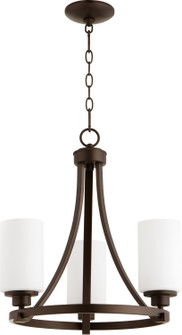 Lancaster Three Light Chandelier in Oiled Bronze (19|6207-3-86)