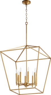 Gabriel Eight Light Entry Pendant in Gold Leaf (19|604-8-74)