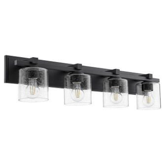 Kaplan Four Light Vanity in Textured Black|Clear Seeded (19|5369-4-269)