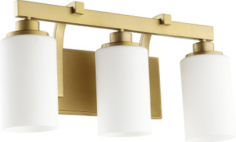 Lancaster Three Light Vanity in Aged Brass (19|5207-3-80)