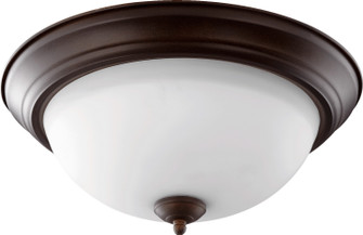 3063 Ceiling Mounts Three Light Ceiling Mount in Oiled Bronze|Satin Opal (19|3063-15-86)