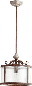 La Maison One Light Pendant in Manchester Grey w/ Rust Accents (19|3052-56)