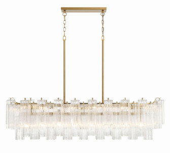 Addis 14 Light Chandelier in Aged Brass (60|ADD-317-AG-CL)