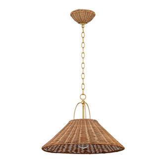 Davida One Light Pendant in Aged Brass (428|H894701S-AGB)